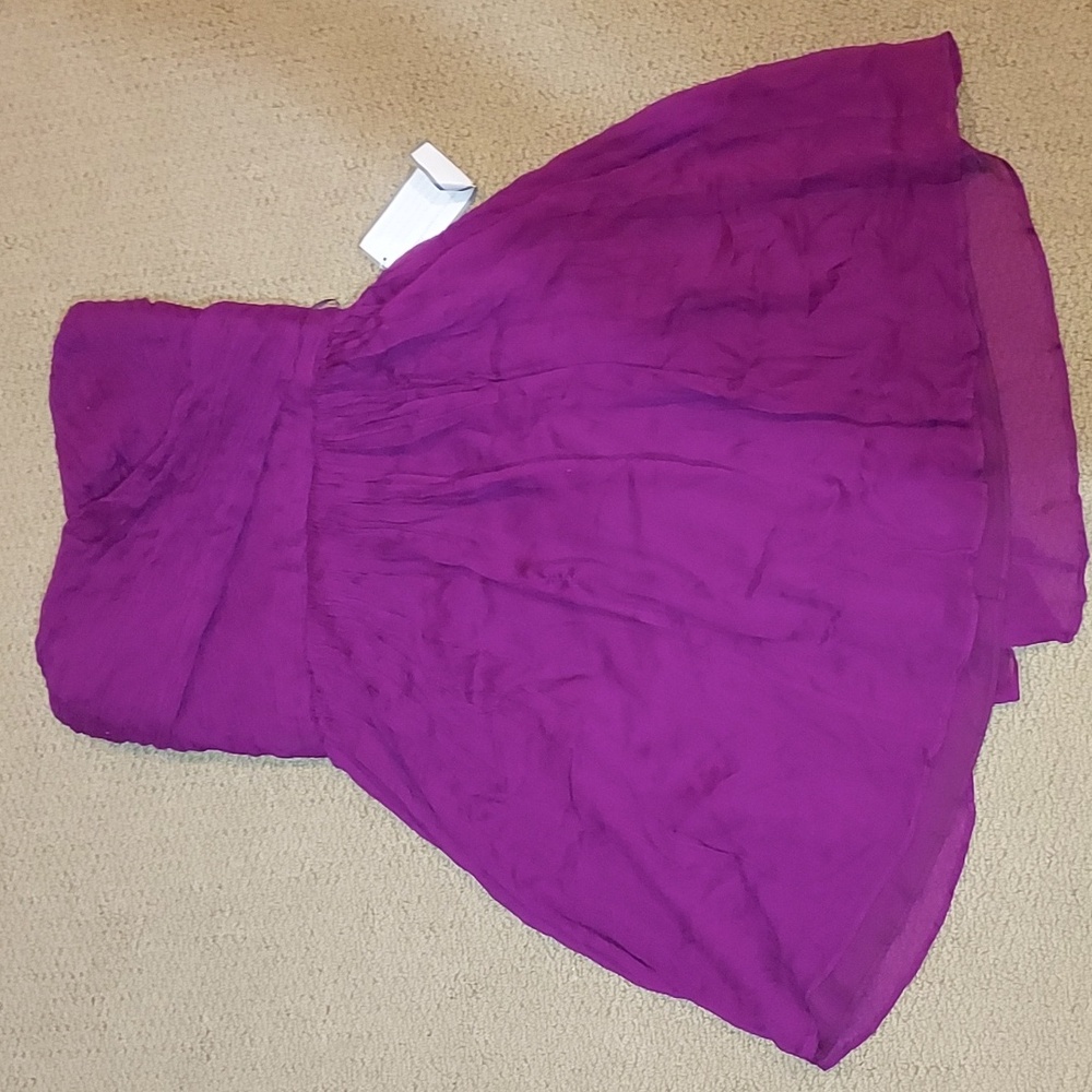 Silk Strapless Dress